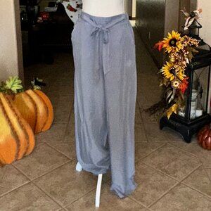 Thread + Supply Partial Elastic Waist Lightweight Wide Leg Pants